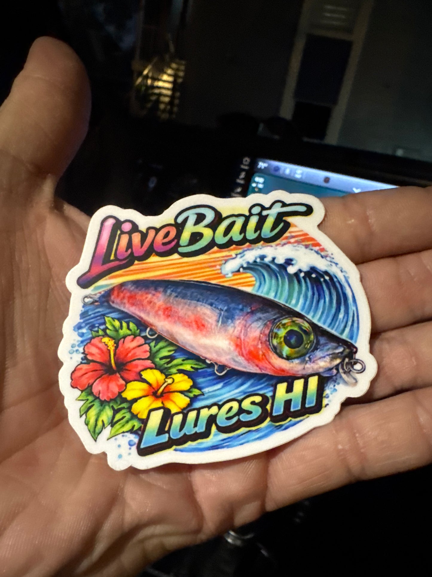 live bait lures sticker